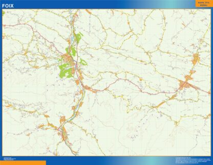 Mapa Foix en Francia