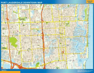 Mapa Fort Lauderdale downtown