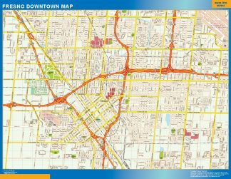 Mapa Fresno downtown