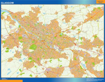 Mapa Glasgow