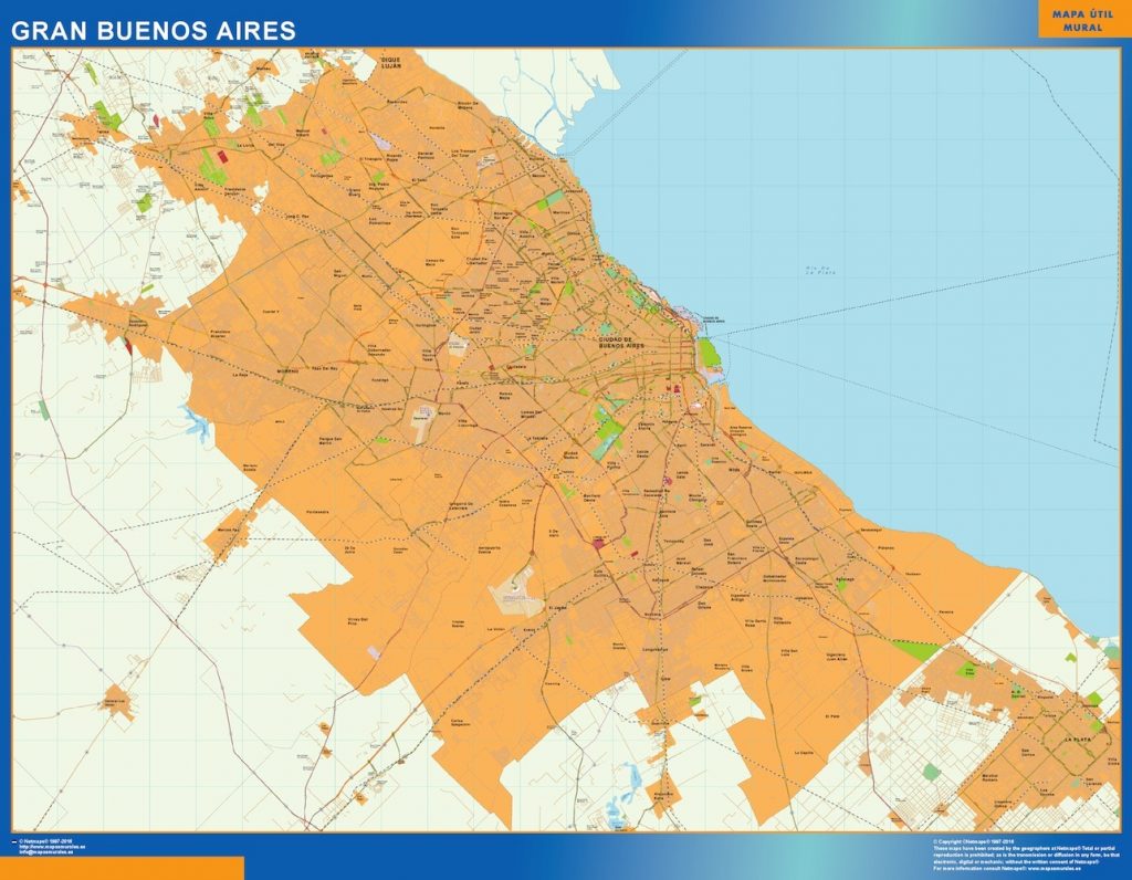 Mapa Gran Buenos Aires en Argentina