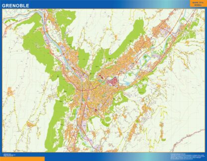 Mapa Grenoble en Francia
