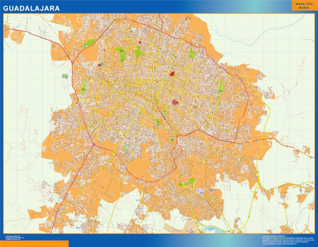 Mapa Guadalajara en Mexico
