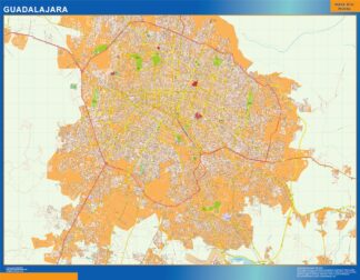 Mapa Guadalajara en Mexico