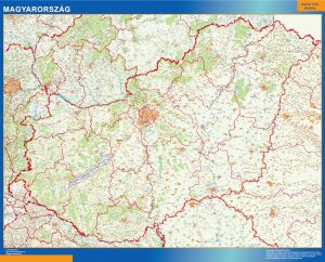 Mapa de Hungría