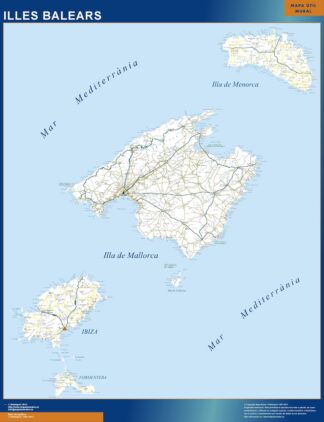 Mapa Islas Baleares carreteras