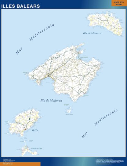 Mapa Islas Baleares carreteras