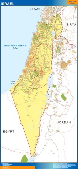 Mapa Israel