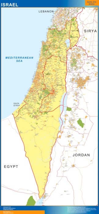 Mapa Israel