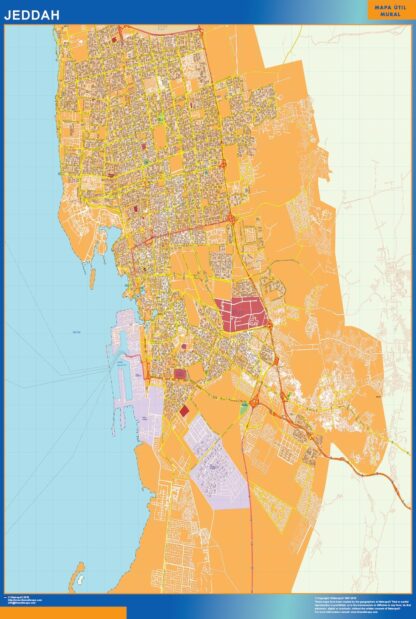 Mapa Jeddah en Arabia Saudita