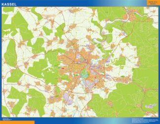 Mapa Kassel en Alemania