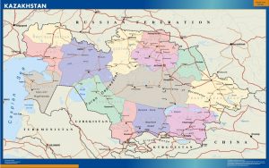 Mapa de Kazajistán
