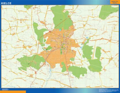 Mapa Kielce Polonia