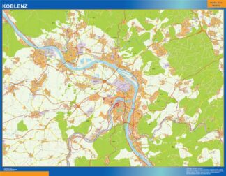 Mapa Koblenz en Alemania