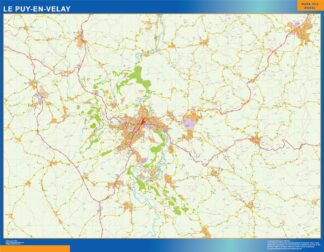 Mapa Le Puy en Francia