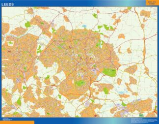 Mapa Leeds