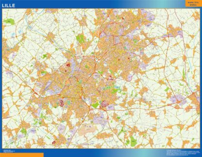 Mapa Lille en Francia