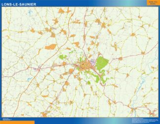 Mapa Lons Le Saunier en Francia