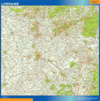 Mapa Lorraine en Francia