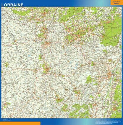 Mapa Lorraine en Francia