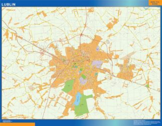 Mapa Lublin Polonia