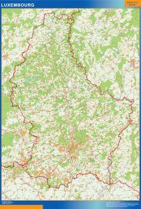 Mapa de Luxemburgo