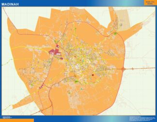 Mapa Madinah en Arabia Saudita