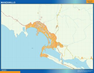 Mapa Manzanillo en Mexico