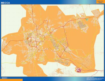 Mapa Mecca en Arabia Saudita