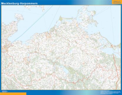 Mapa Mecklenburg Vorpommern