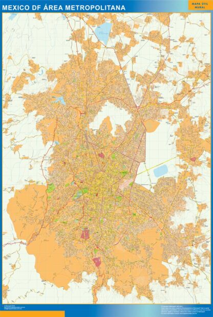 Mapa Mexico Area en Mexico