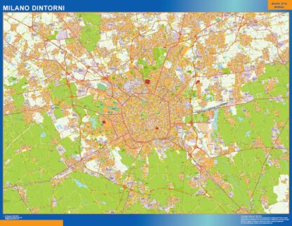 Mapa Milano Dintorni