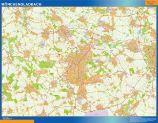 Mapa Monchengladbach en Alemania