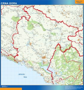 Mapa de Montenegro