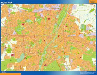 Mapa Munchen en Alemania