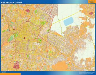 Mapa Nezahualcoyotl en Mexico