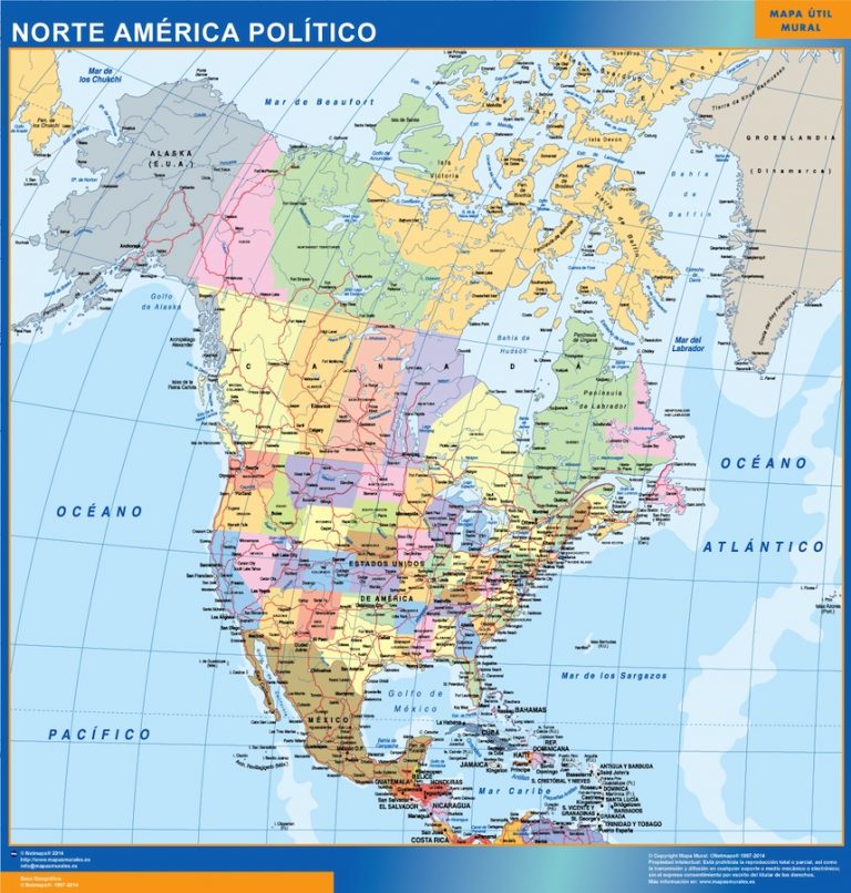 Mapa Norte America