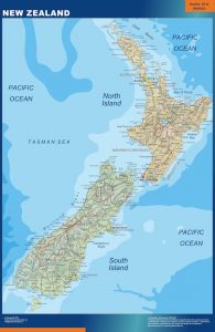 Mapa de Nueva Zelanda