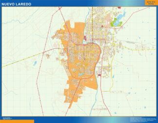 Mapa Nuevo Laredo en Mexico