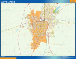 Mapa Nuevo Laredo en Mexico