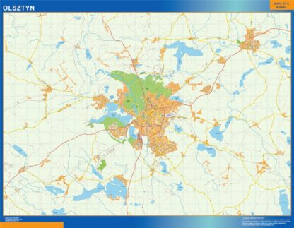 Mapa Olsztyn Polonia