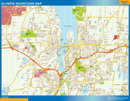 Mapa Olympia downtown