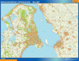 Mapa Oresundsbron en Dinamarca