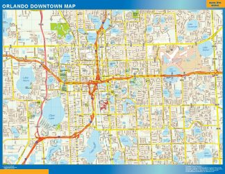 Mapa Orlando downtown