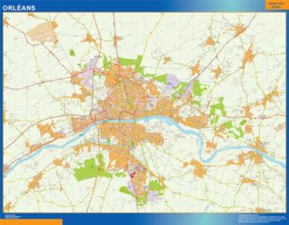 Mapa Orleans en Francia