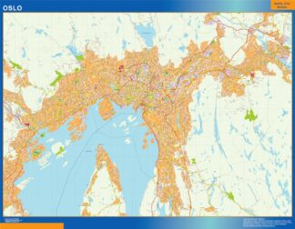 Mapa Oslo en Noruega