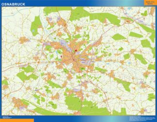 Mapa Osnabruck en Alemania