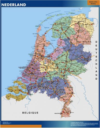 Mapa Paises Bajos