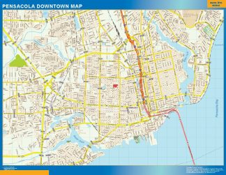 Mapa Pensacola downtown