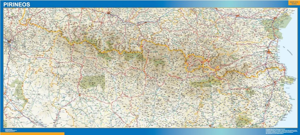 Mapa Pirineos